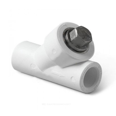 Фильтр PP-R сетчатый белый внутр/наруж пайка Дн 32х45гр VALFEX 10142032 арт.1217446