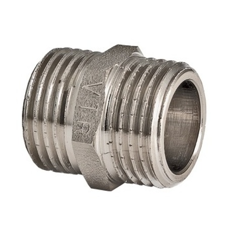 Ниппель латунь никель Ду 20 (3/4") НР Valfex VF.582.N.034 арт.1215005