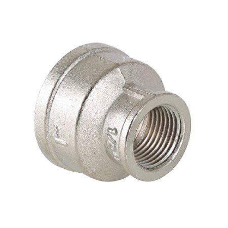 Муфта латунь никель переходная Ду 25х20 (1"х3/4") ВР/ВР Valfex VF.240.N.100.034 арт.1215003