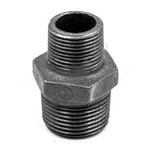 Ниппель переходной чугун оц Ду 20х15 (3/4"х1/2") НР арт.1218048