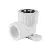 Угольник PP-R комбинированный белый ВР Дн 20х1/2" с креплением VALFEX 10120020 арт.1217546