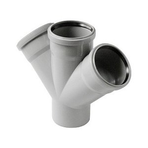 Крестовина PP-H 1-плоскостная серая Дн 110х110х50х87гр б/нап в/к VALFEX 27211115 арт.1217161