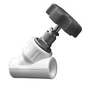 Клапан (вентиль) PP-R запорный белый внутренняя пайка Дн 25х90гр VALFEX 10146025 арт.1217280